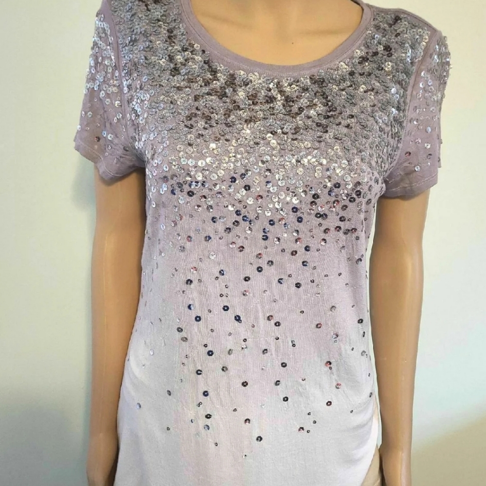 INC Lavendar Ombre T-SHIRT Small - Picture 1 of 9